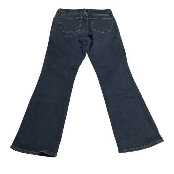 Gap Womens Jeans Size 10 Blue Bootcut Mid Rise Stretch Dark Wash Denim Zip Fly - Picture 2 of 11